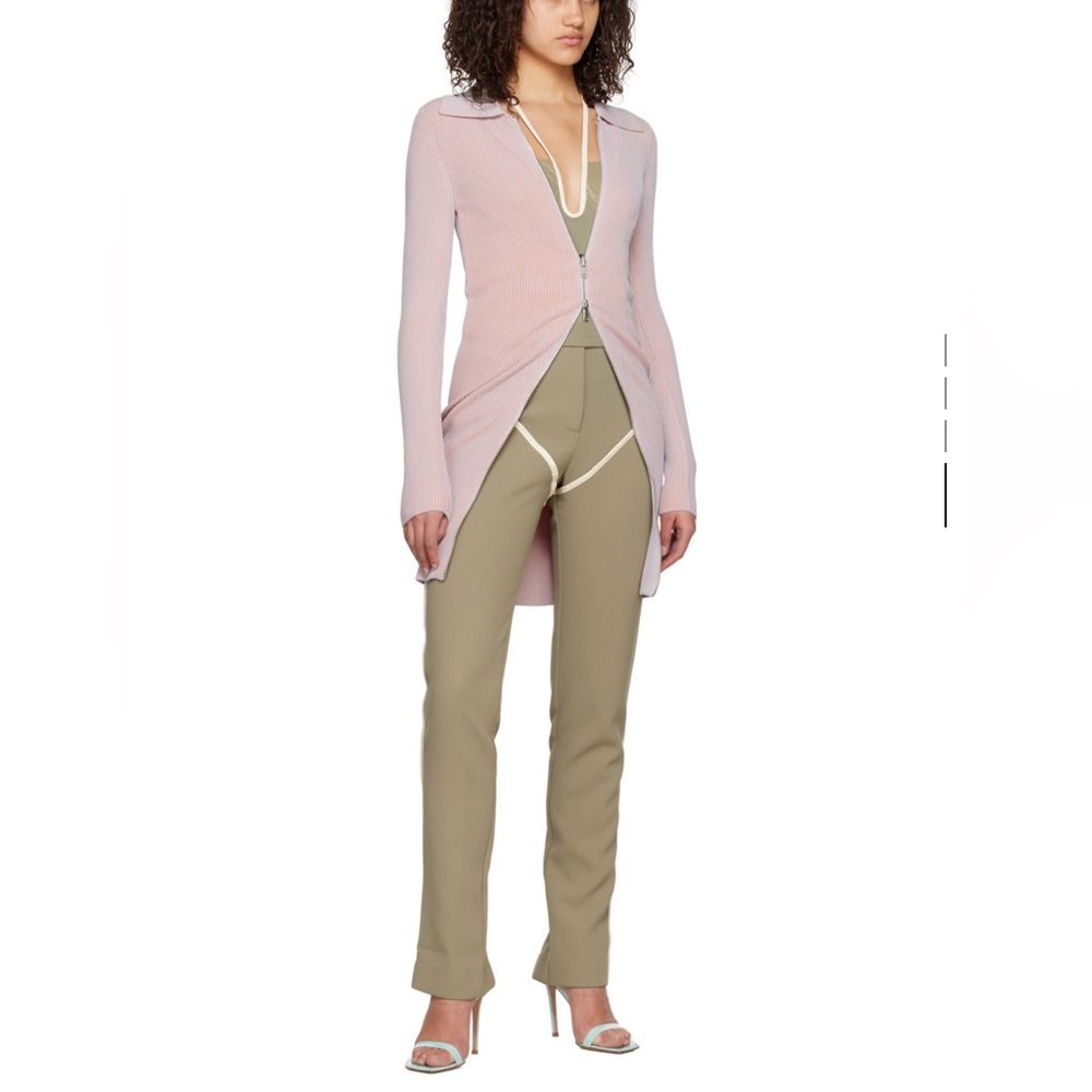 Paris Georgia Olive Straight Leg Pants - Picture 4 of 4